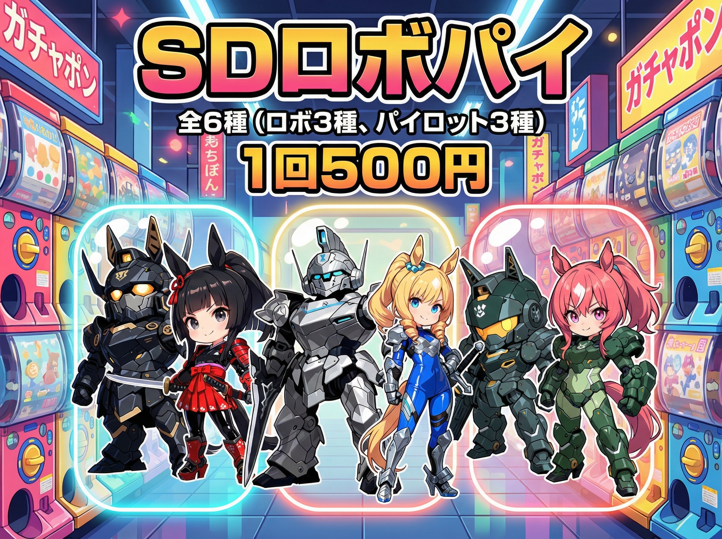 ＳＤロボパイガチャ（午）！ | の人気AIイラスト・グラビア