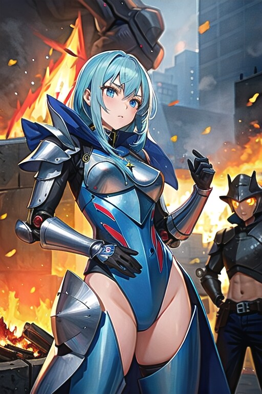 街の平和のために戦う美少女