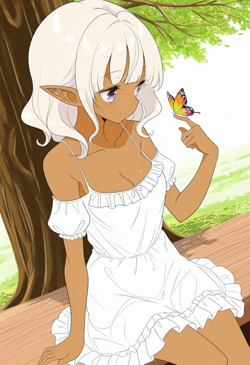 平和に暮らすダークエルフちゃん