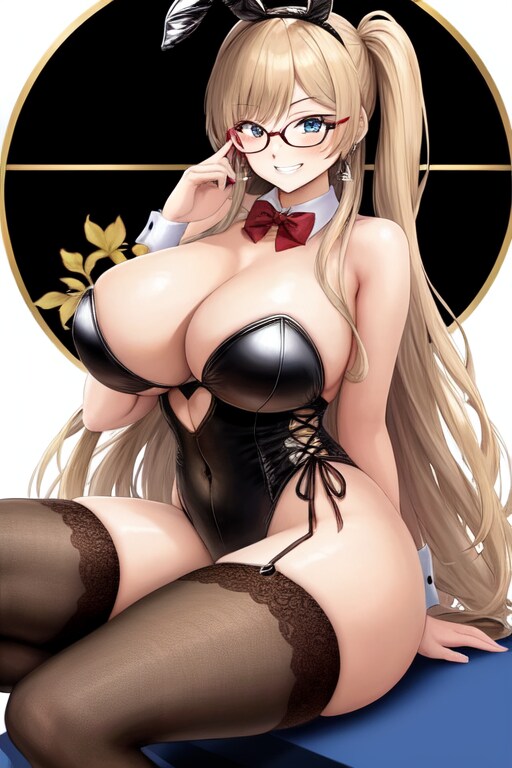 バニーガール　メガネちゃん