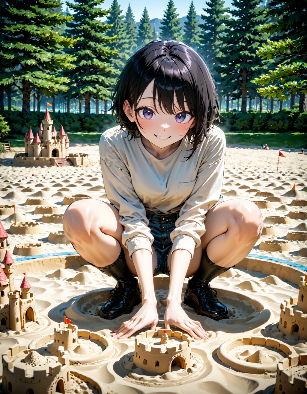 安全安心砂場の日だからって大きな砂の城を造ってたらいつの間にか脱線してた