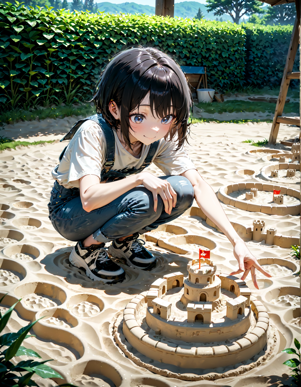 安全安心砂場の日だからって大きな砂の城を造ってたらいつの間にか脱線してた