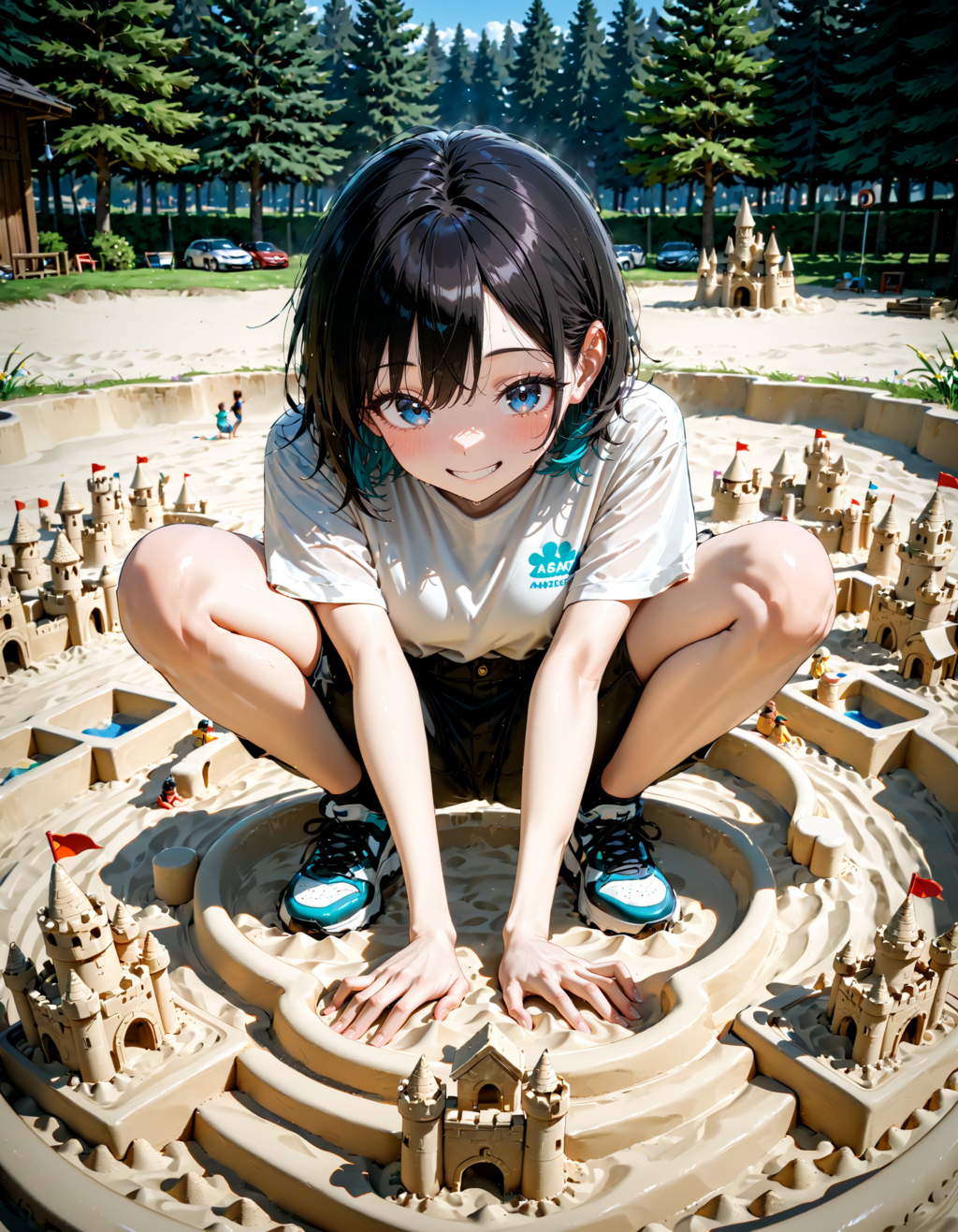 安全安心砂場の日だからって大きな砂の城を造ってたらいつの間にか脱線してた