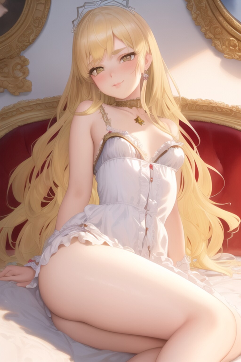 ベッドに居る娘 #R002