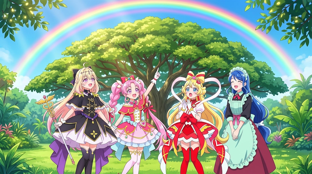 プリキュア富士病院4人の幹部、虹を見た！