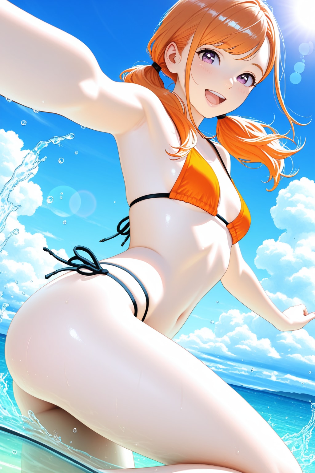 【オリキャラ】橘美柑 オレンジビキニ