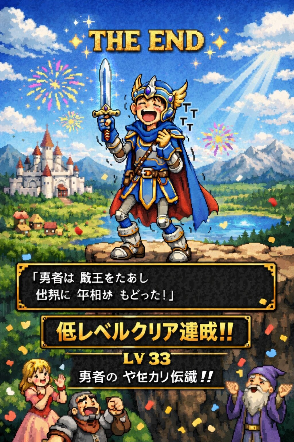 【最低レベル】ドラクエ１クリアしました！