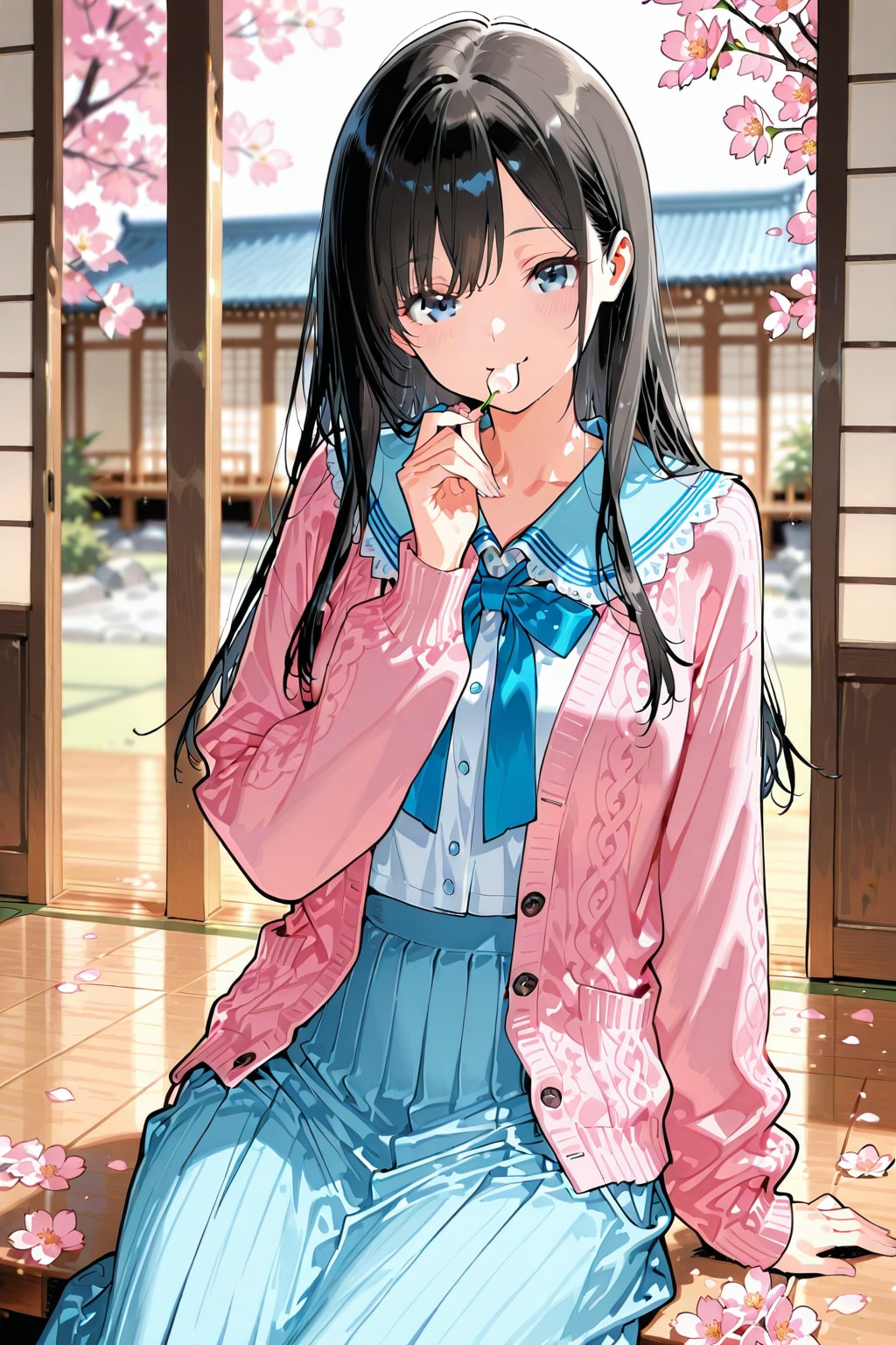 【企画：春色コーデ】花より団子① | の人気AIイラスト・グラビア