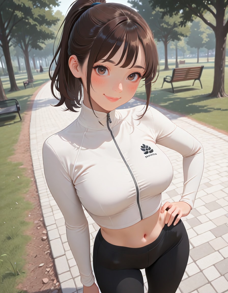へそ出しトレーニングウェア