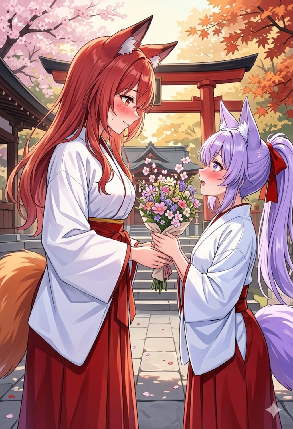 大好きな先輩に花束を