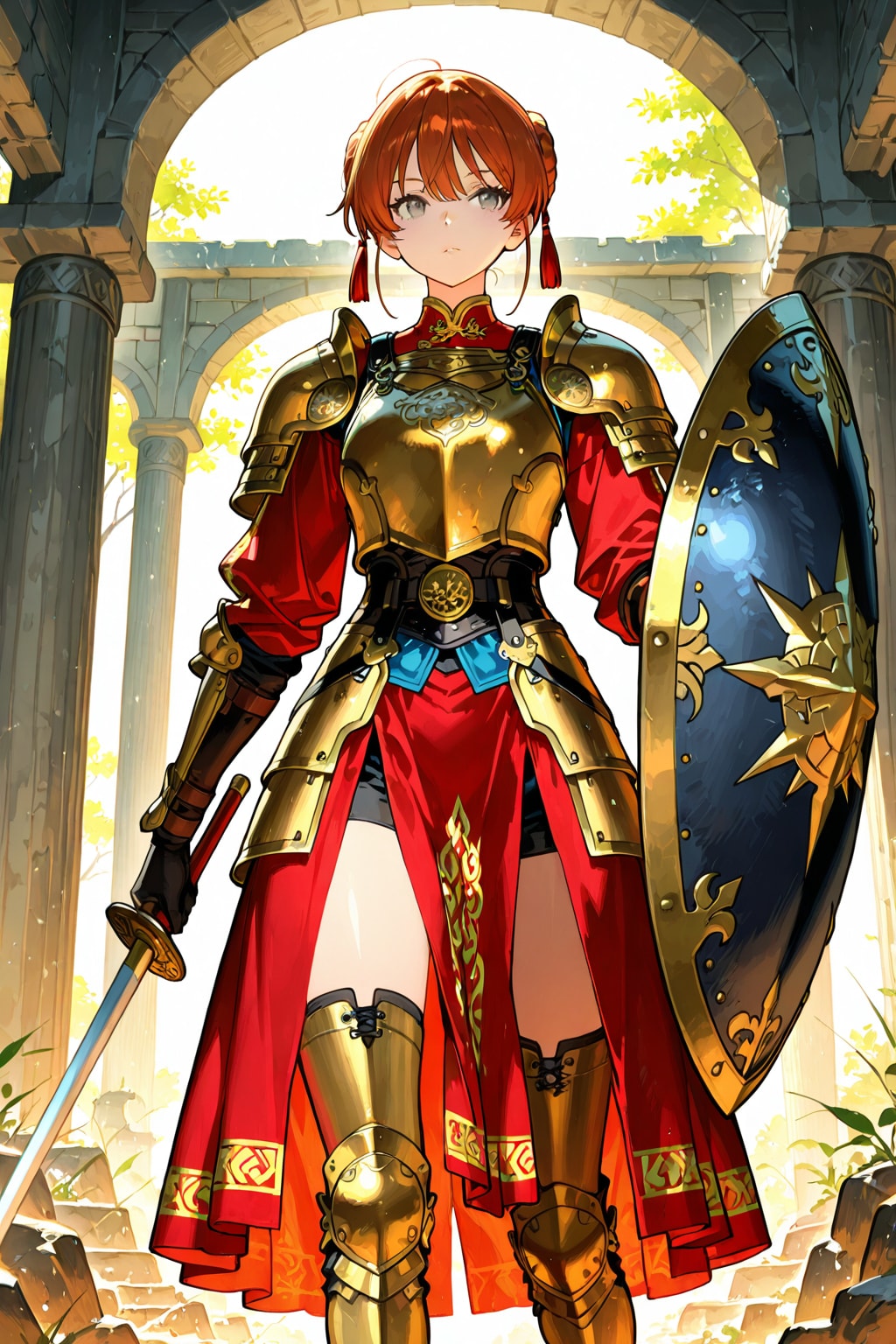 fantasy Chinese outfit, fantasy warrior style