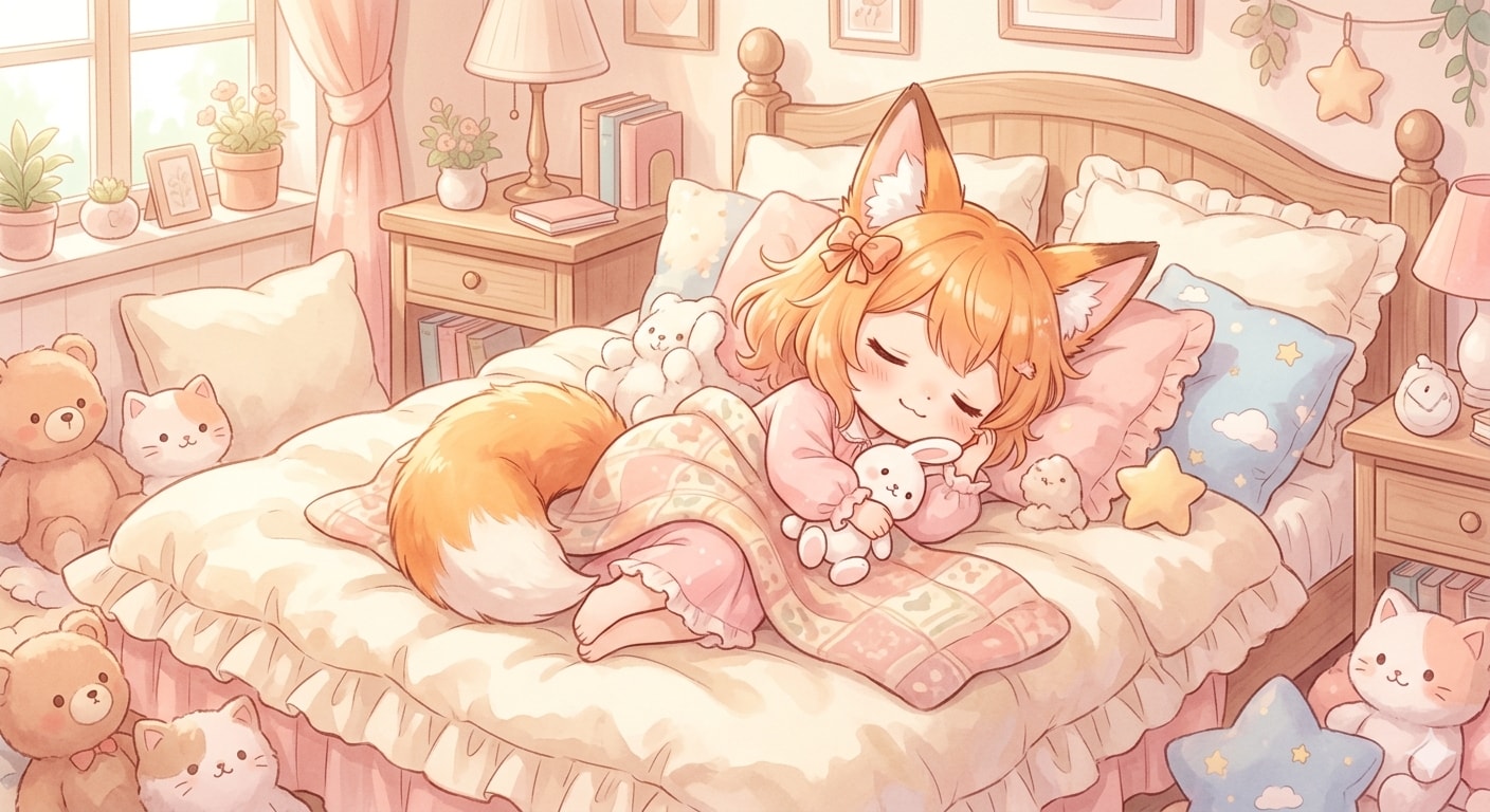 お昼寝中 | の人気AIイラスト・グラビア