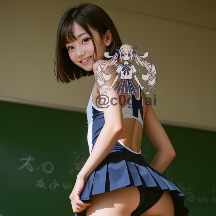 競泳水着+白ストのコトちゃん