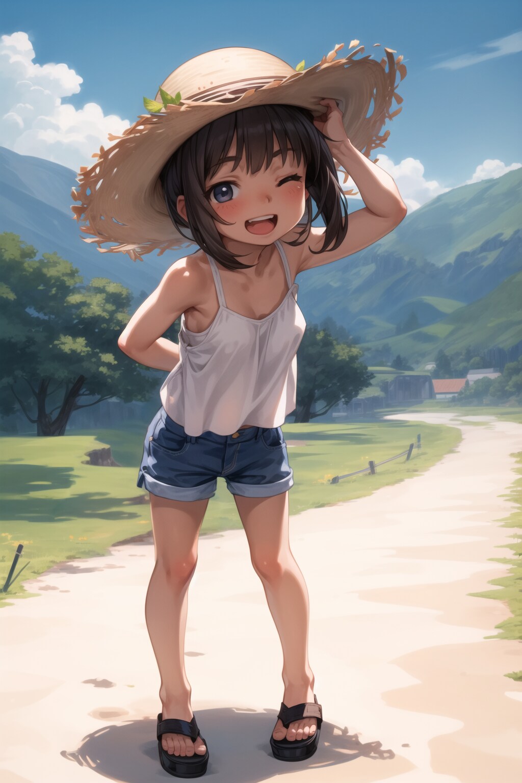 田舎の女の子