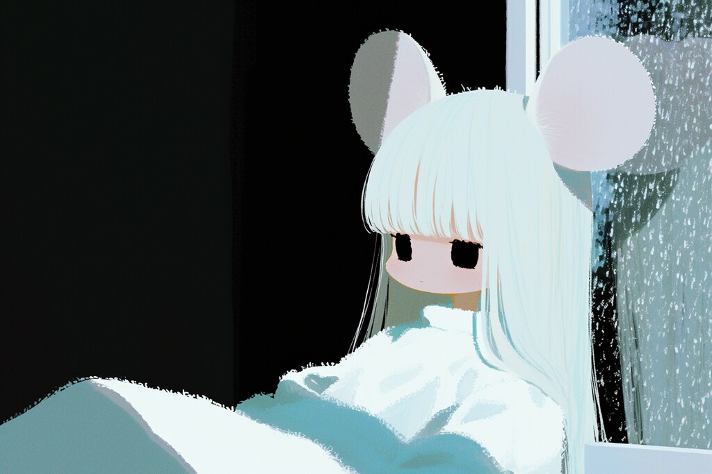 お家のなかの雨