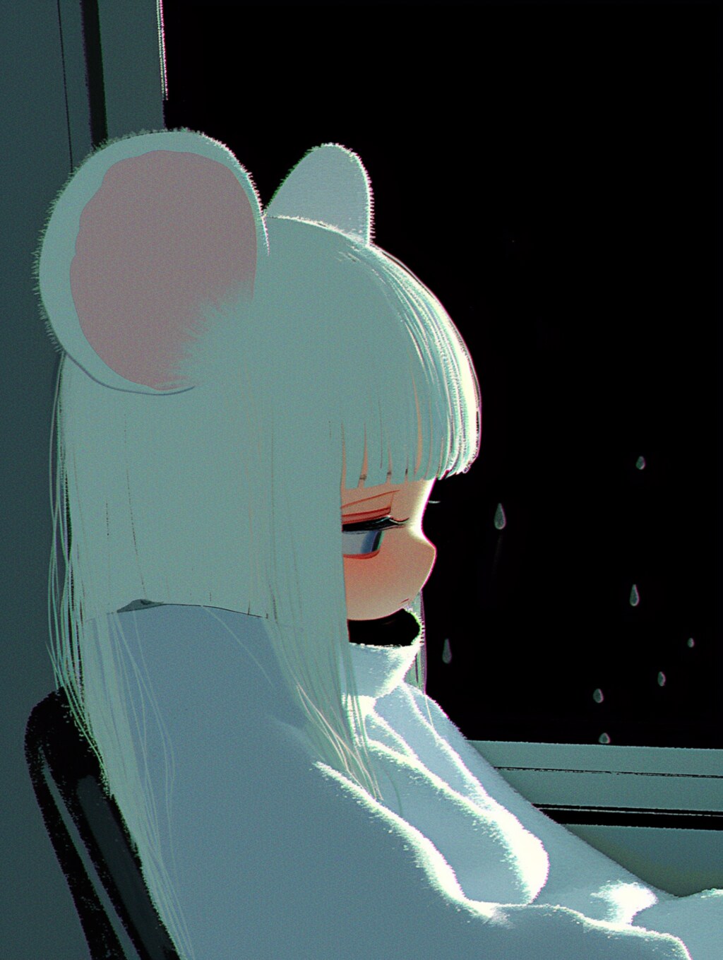 お家のなかの雨