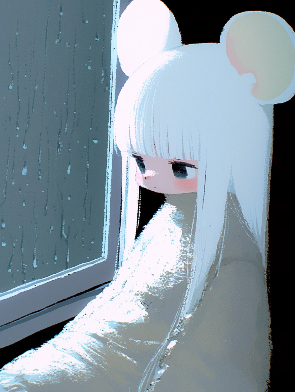 お家のなかの雨