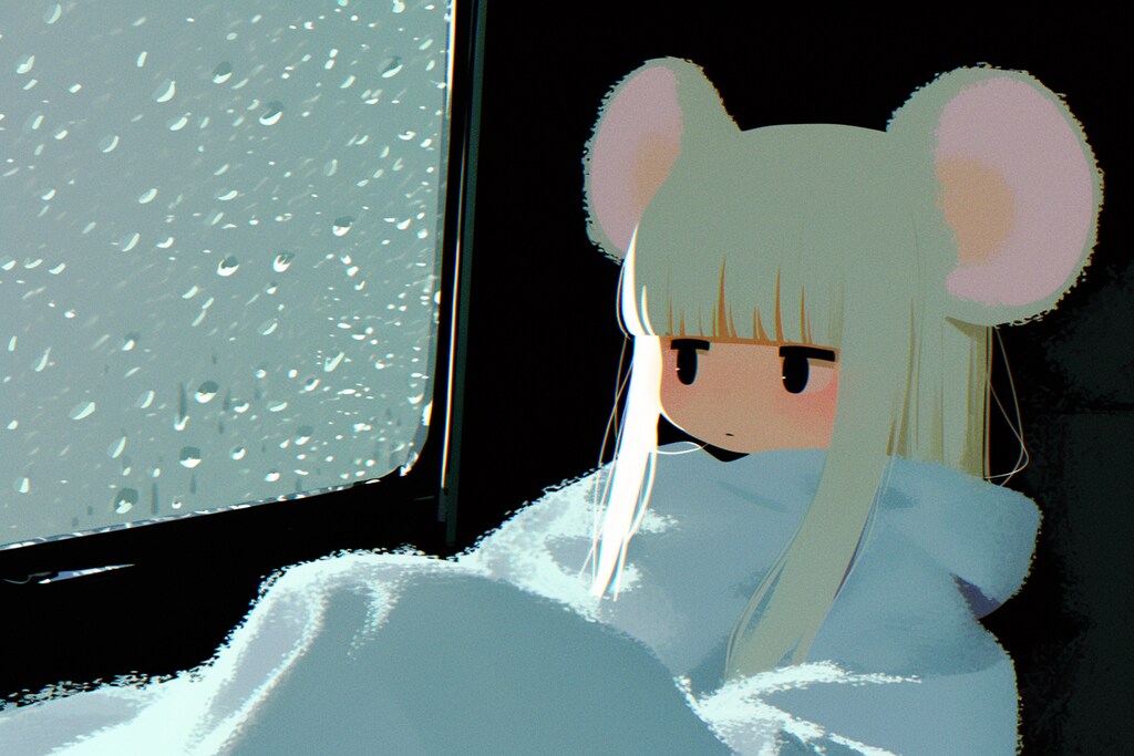 お家のなかの雨