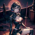 cyberpank lady  -座-② 2枚目
