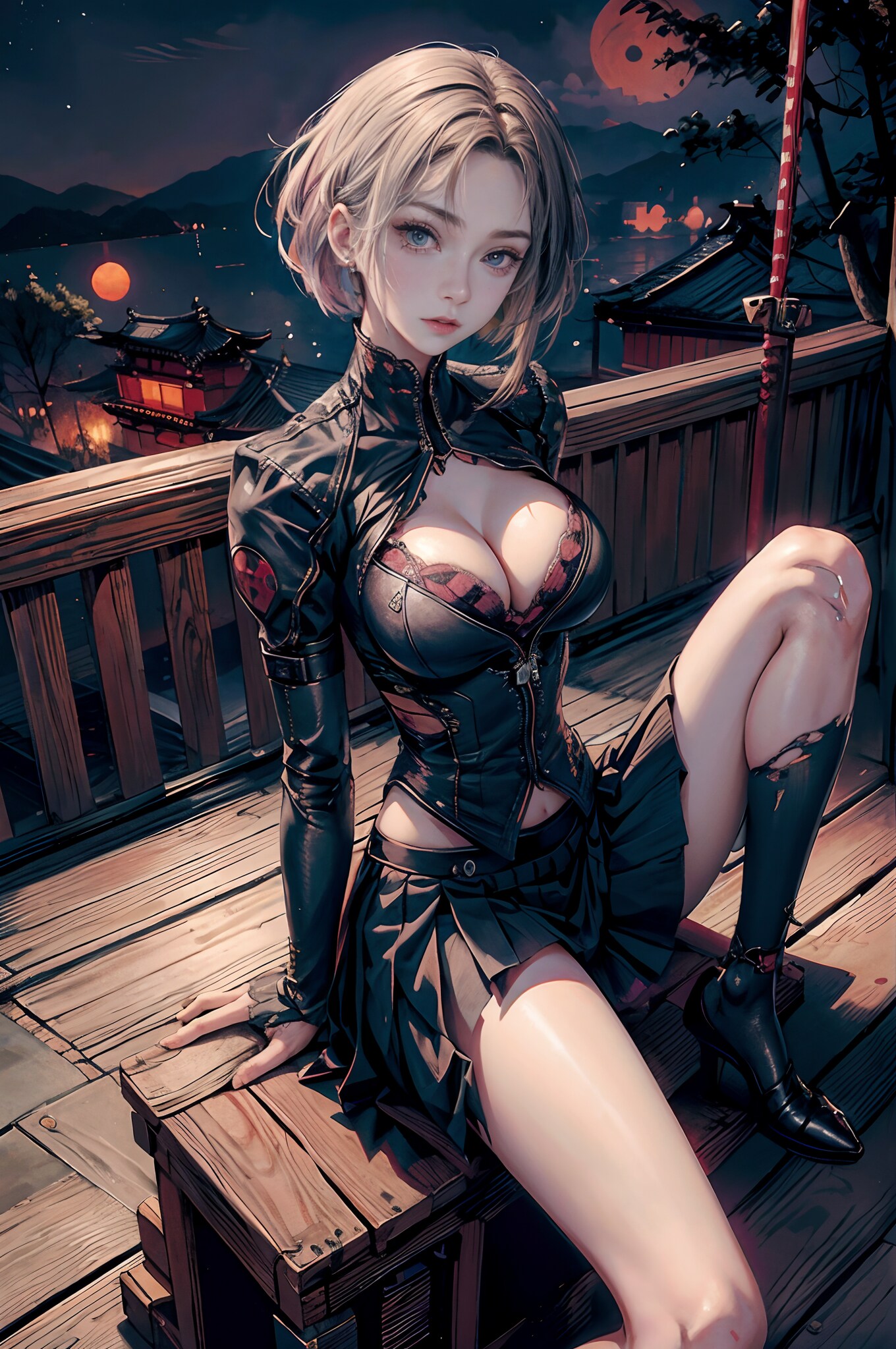 cyberpank lady  -座-②
