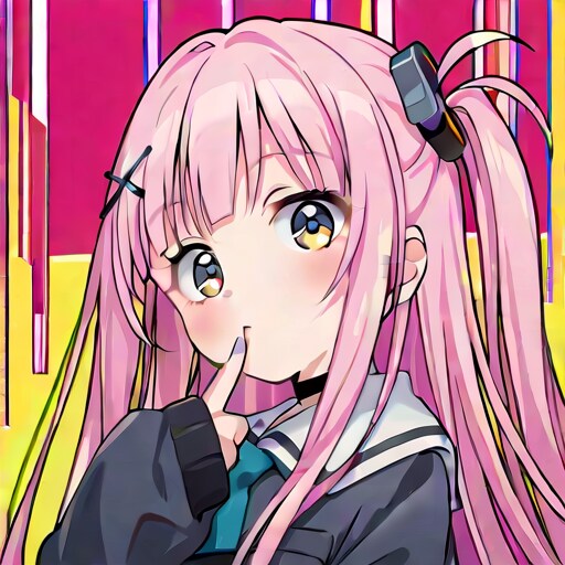 ピンク髪の女の子
