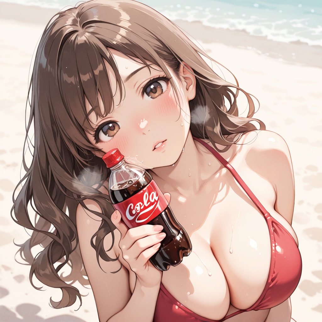 澪ちゃん、コーラを振る