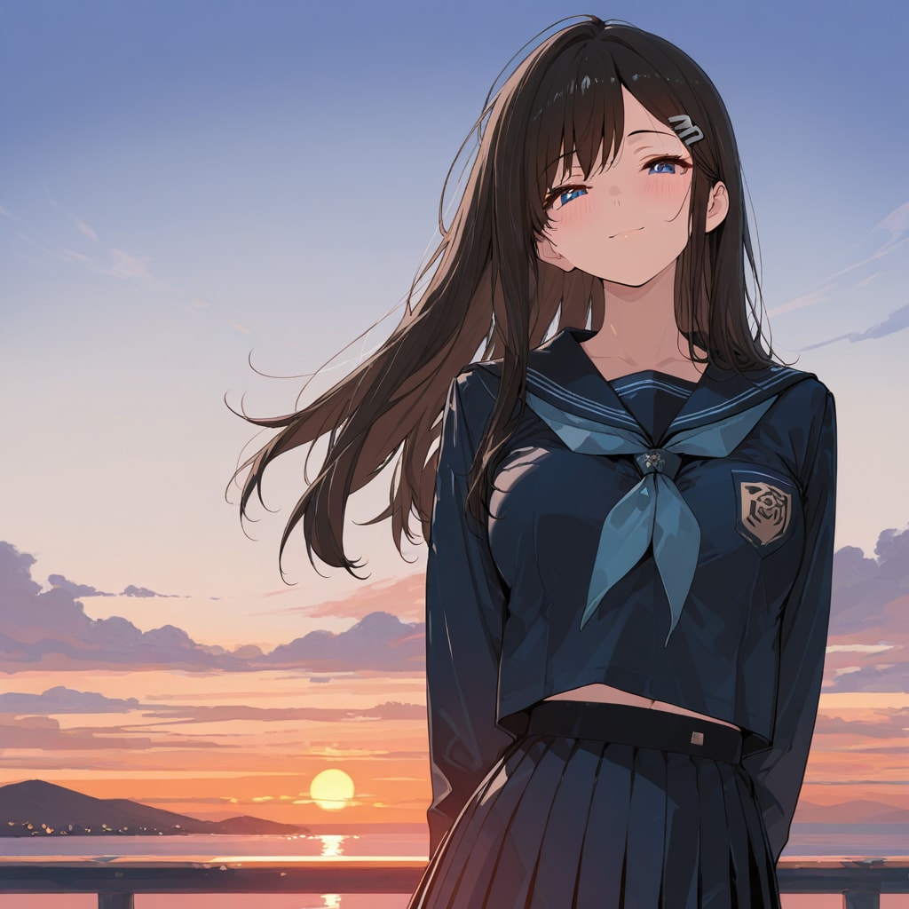 夕暮れ染まる帰り道（２）