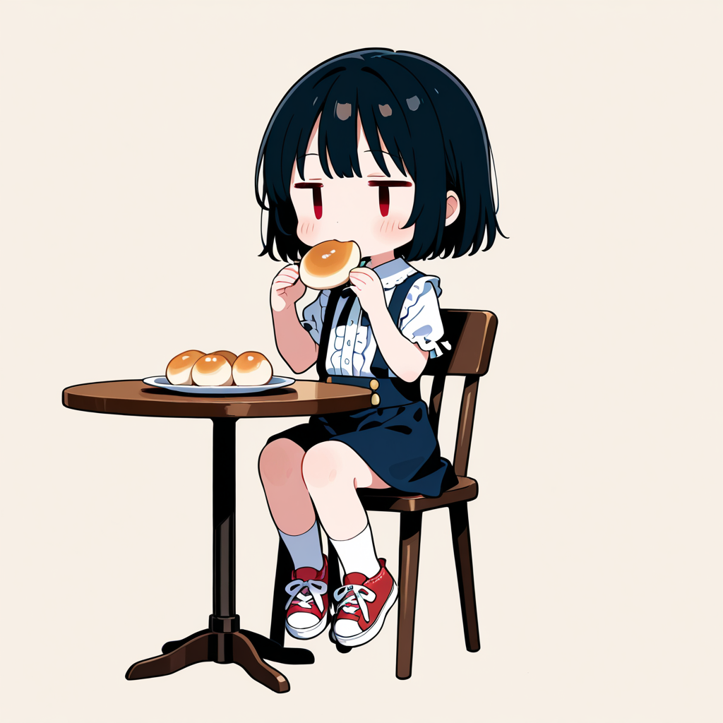 和菓子？を食べる