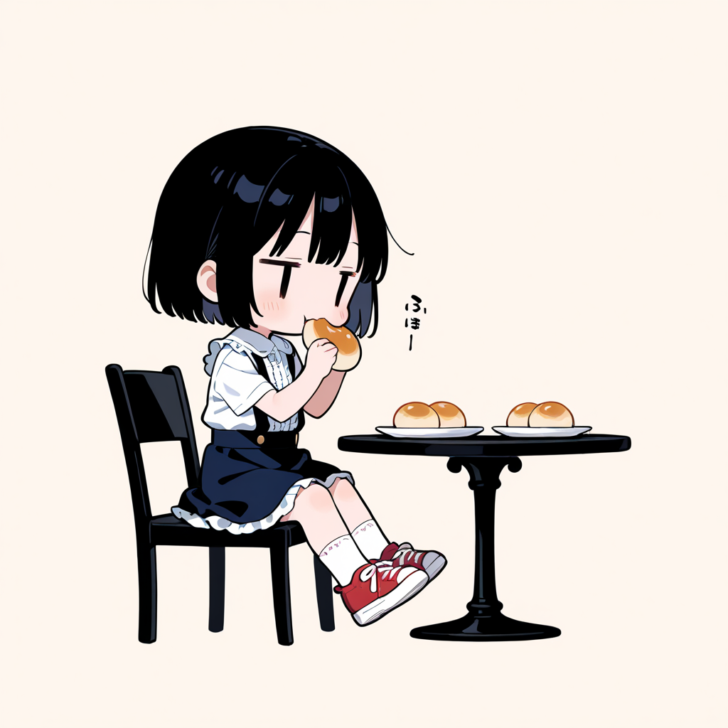 和菓子？を食べる