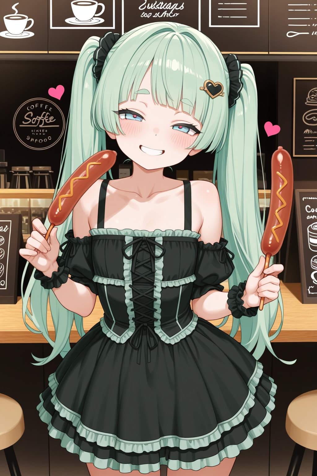 緑髪ちゃん | の人気AIイラスト・グラビア