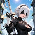 2B（ニーアオートマータ） 3枚目