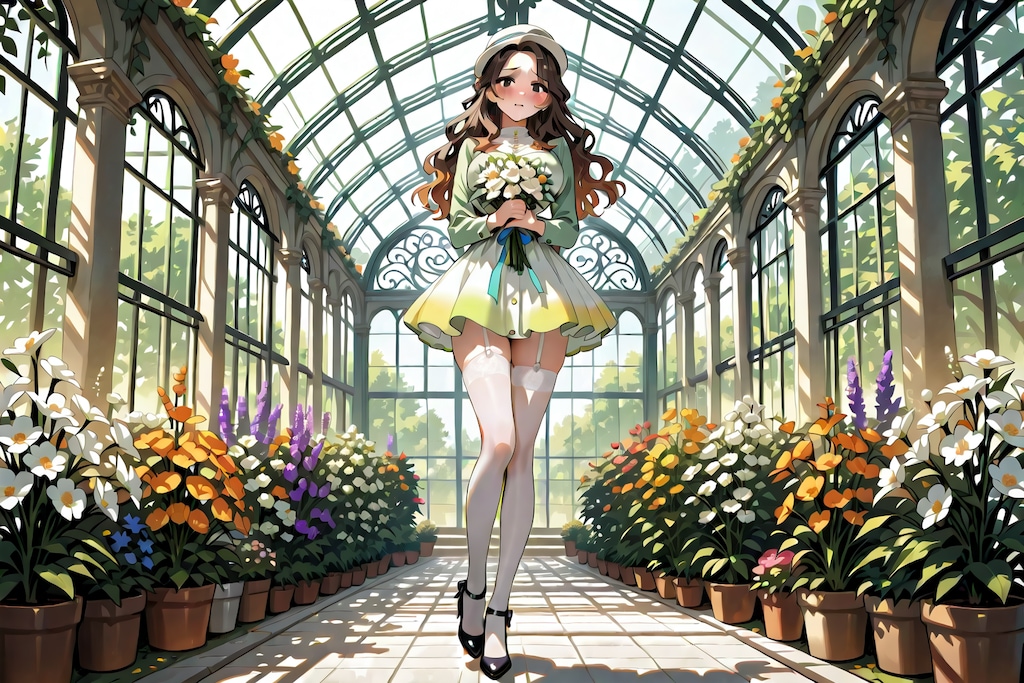 植物園でプレゼント