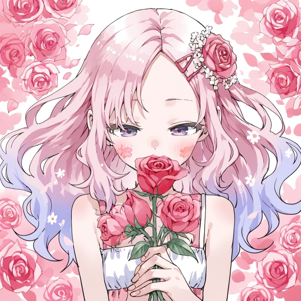 バラをどうぞ