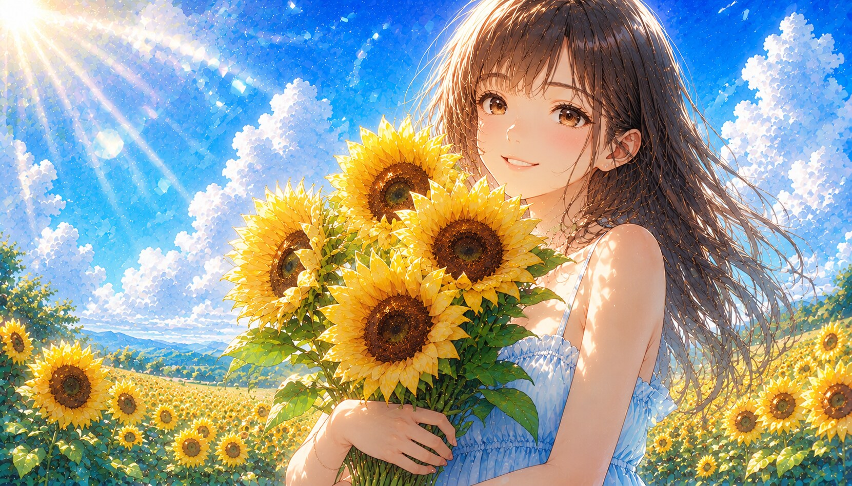 誕生花　0805 ヒマワリ