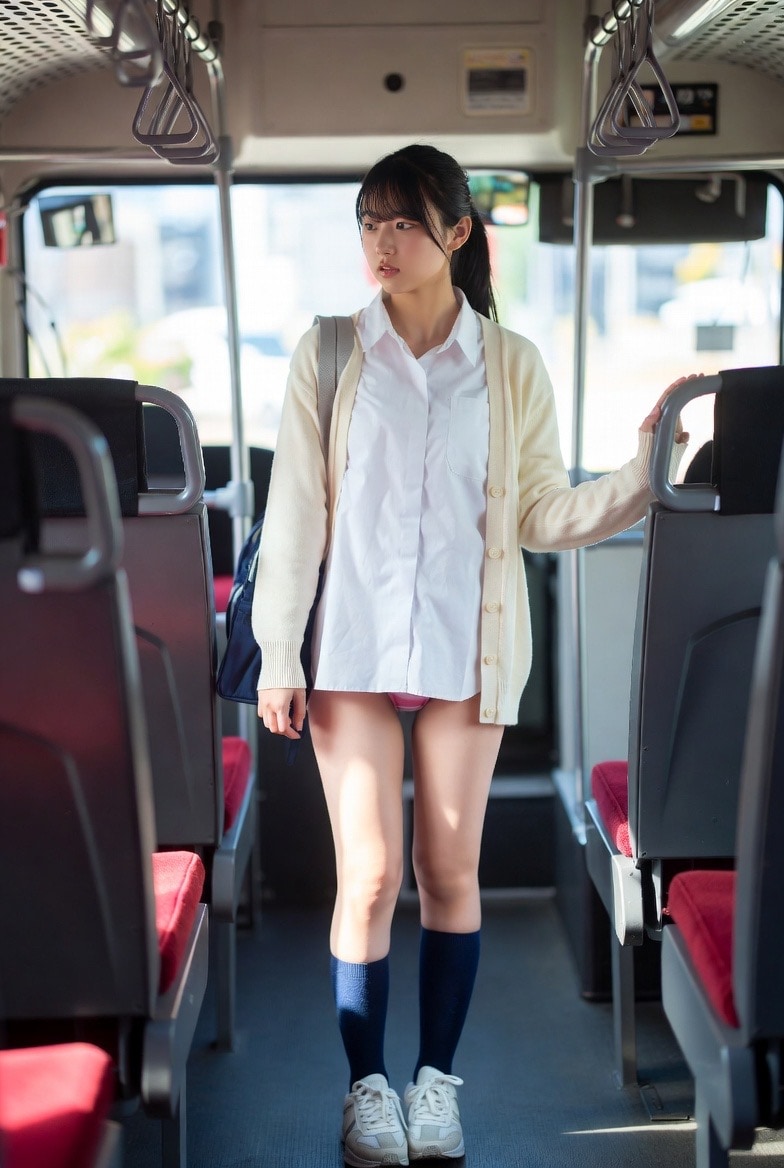 スカートを忘れた女子高生