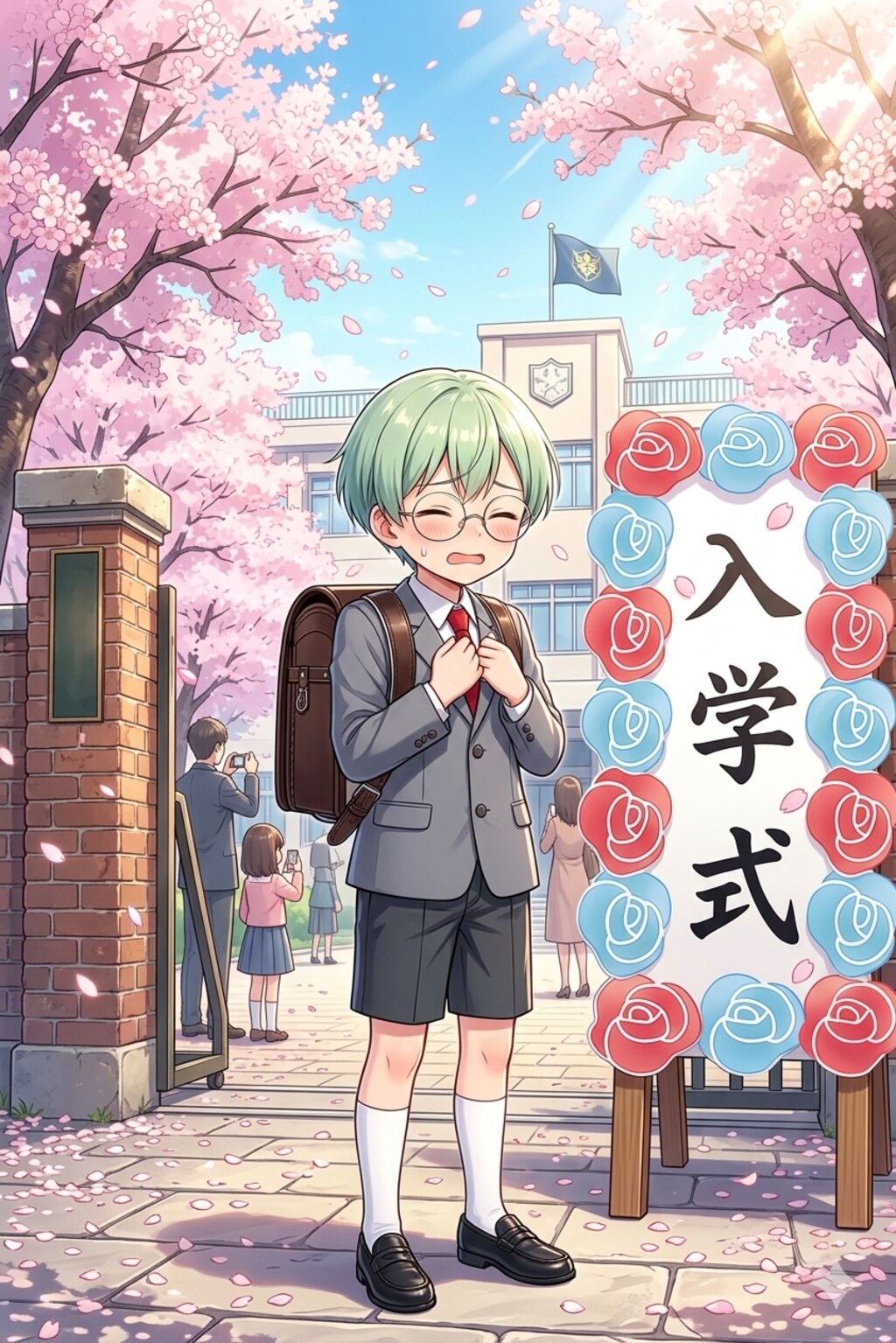 うちの子入学式(山川みどり)