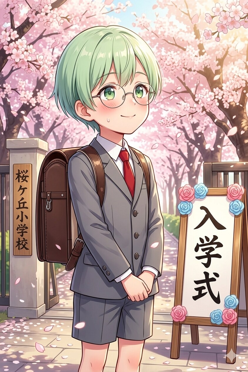 うちの子入学式(山川みどり)