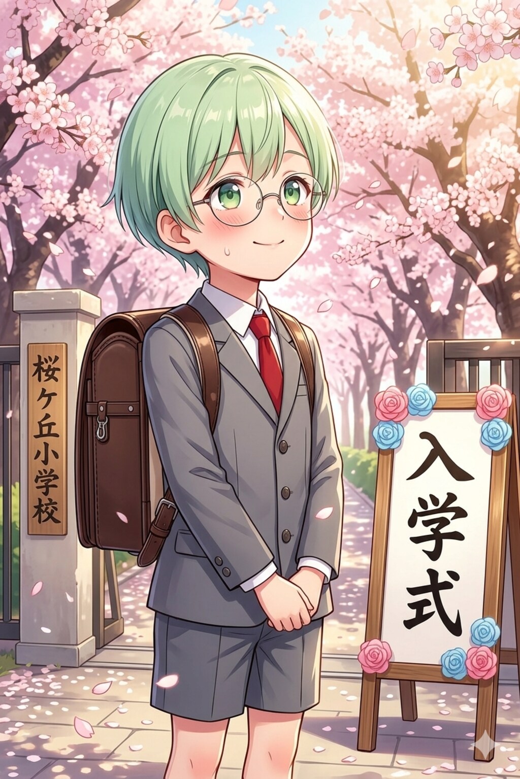 うちの子入学式(山川みどり)