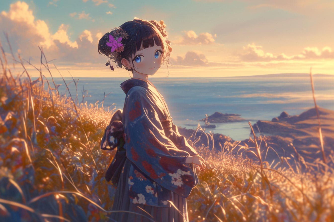 夕暮れのおだんごちゃん🍡✨157 | の人気AIイラスト・グラビア
