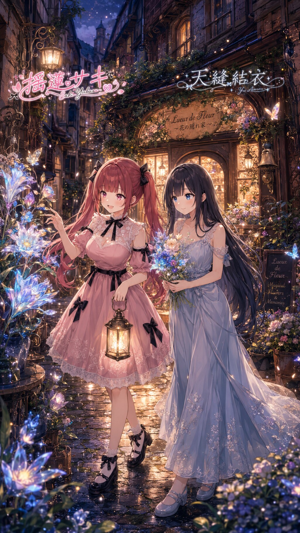 【街×幻想シリーズ】少し古びた路地で見つけた魔法の花屋🪄✨🌸【2/2】