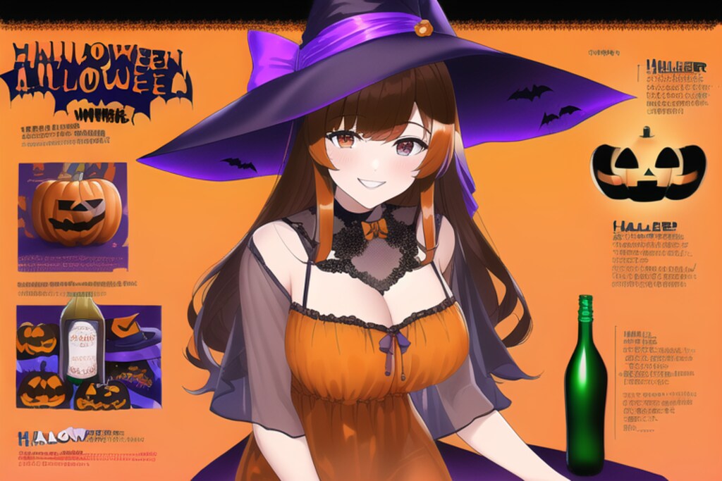 ハロウィンの広告風