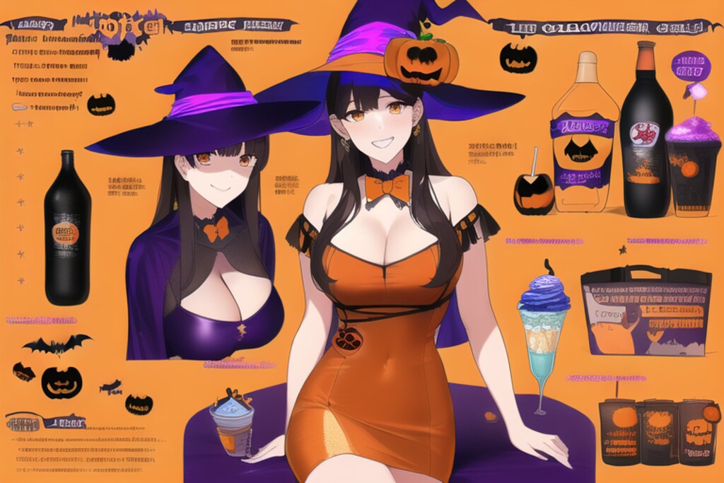 ハロウィンの広告風