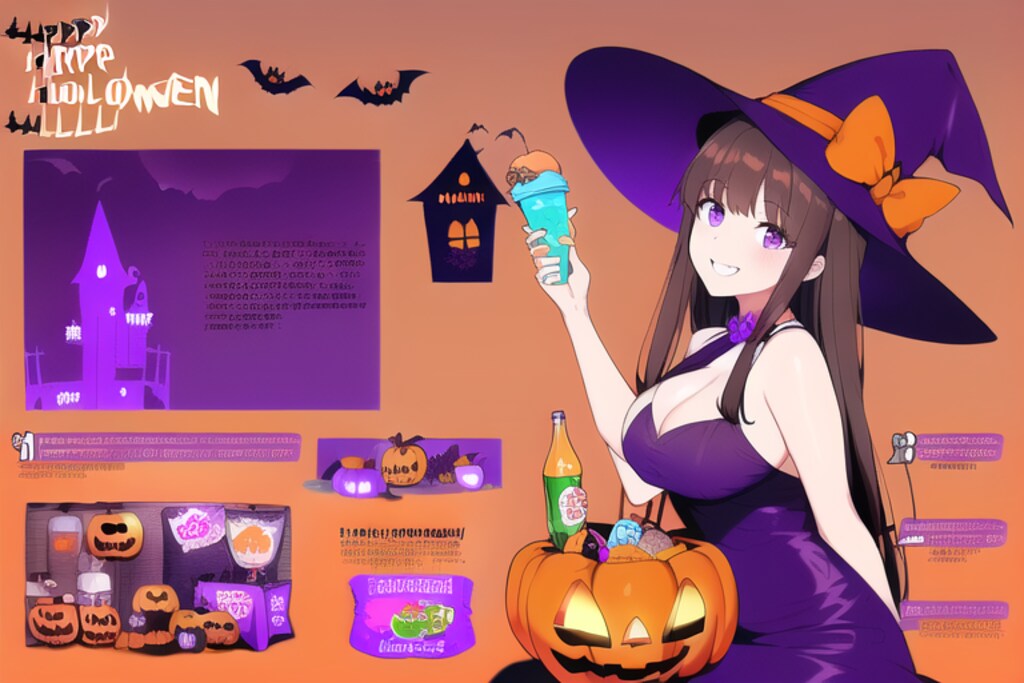 ハロウィンの広告風