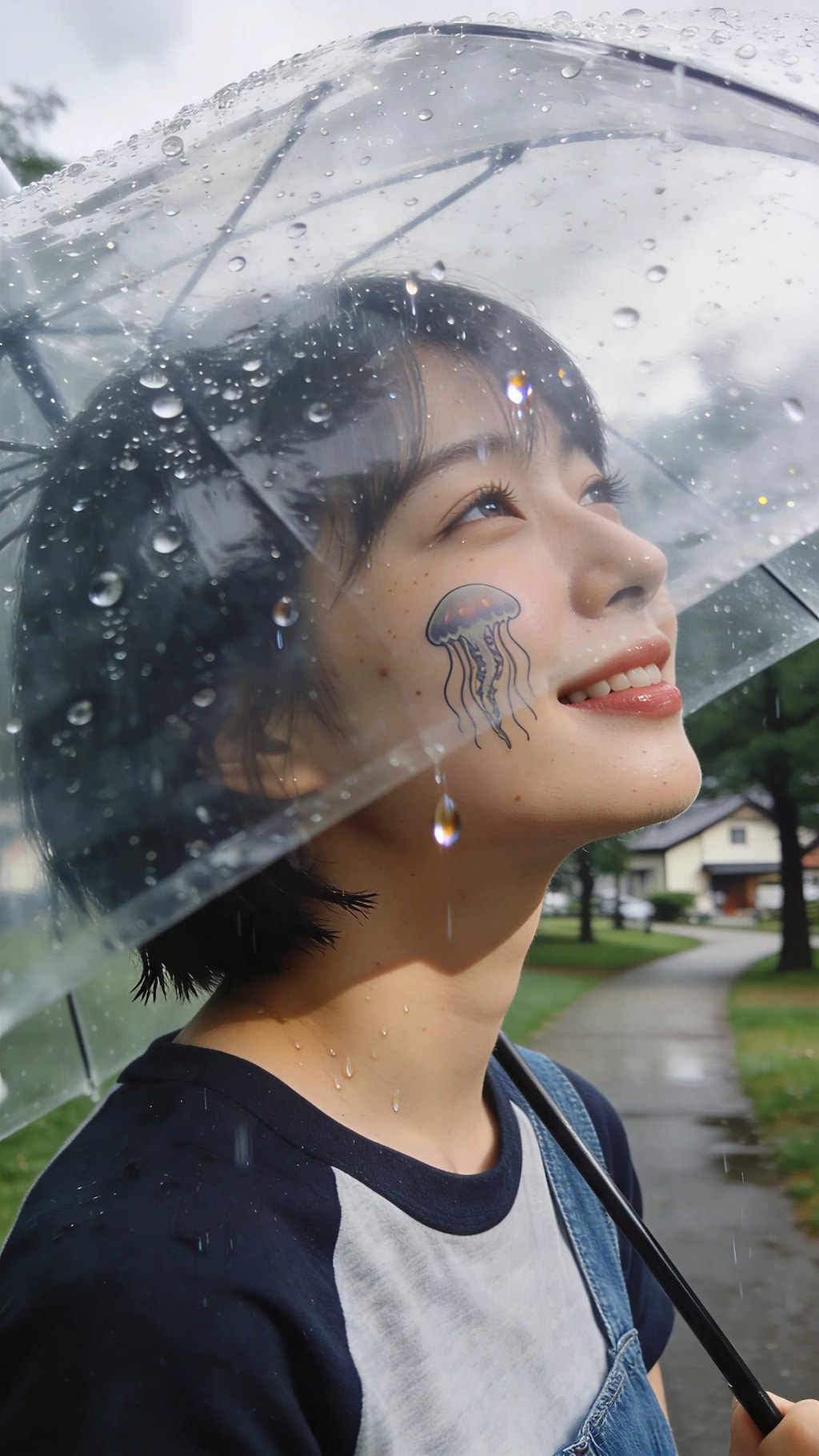 A Jellyfish Above the Rain