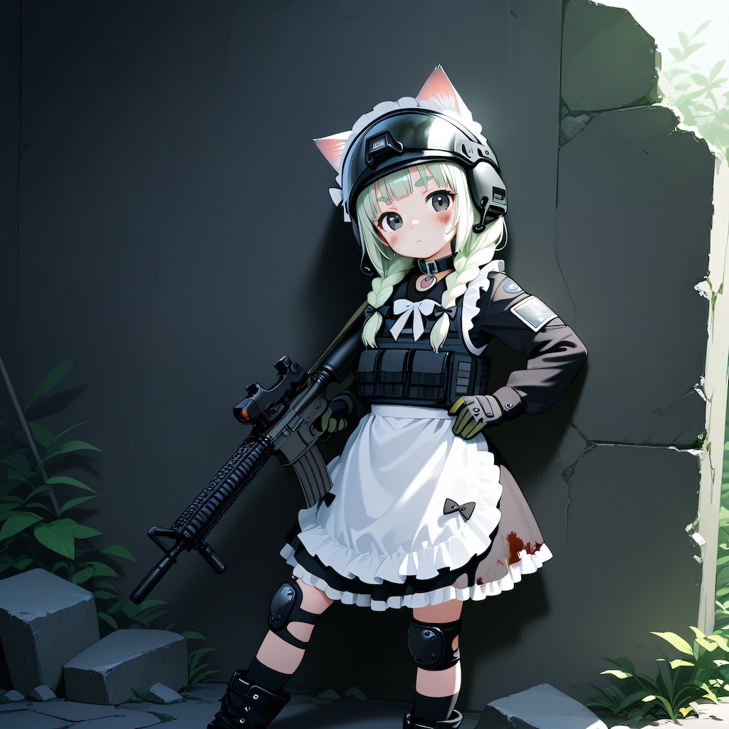 訓練中の一コマ（ミリィちゃん）