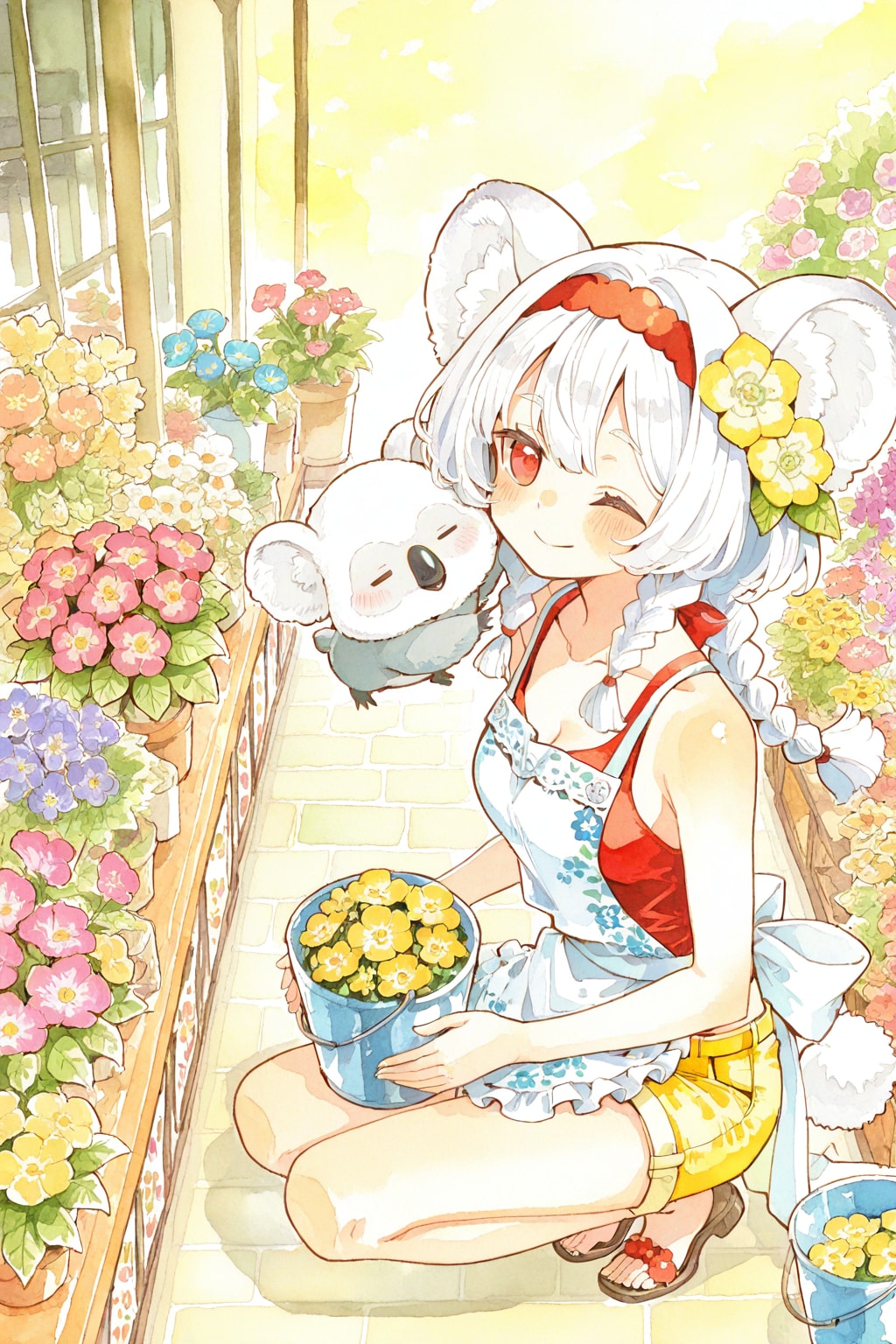 白髪ちゃんのお花屋さん