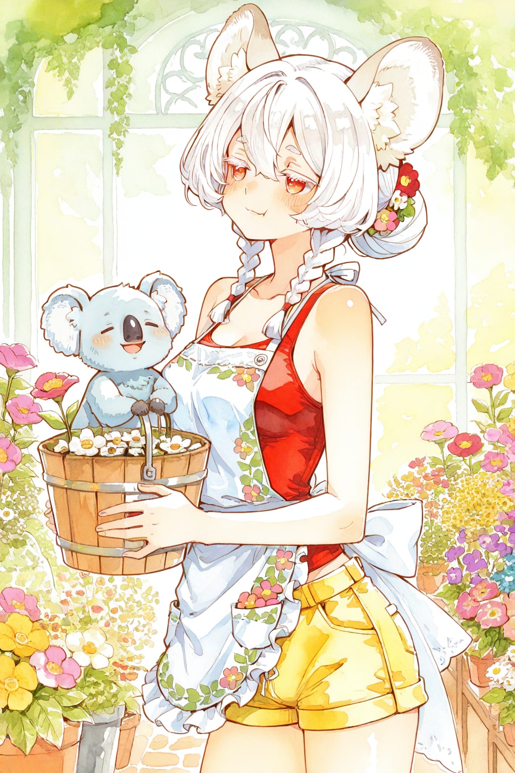 白髪ちゃんのお花屋さん