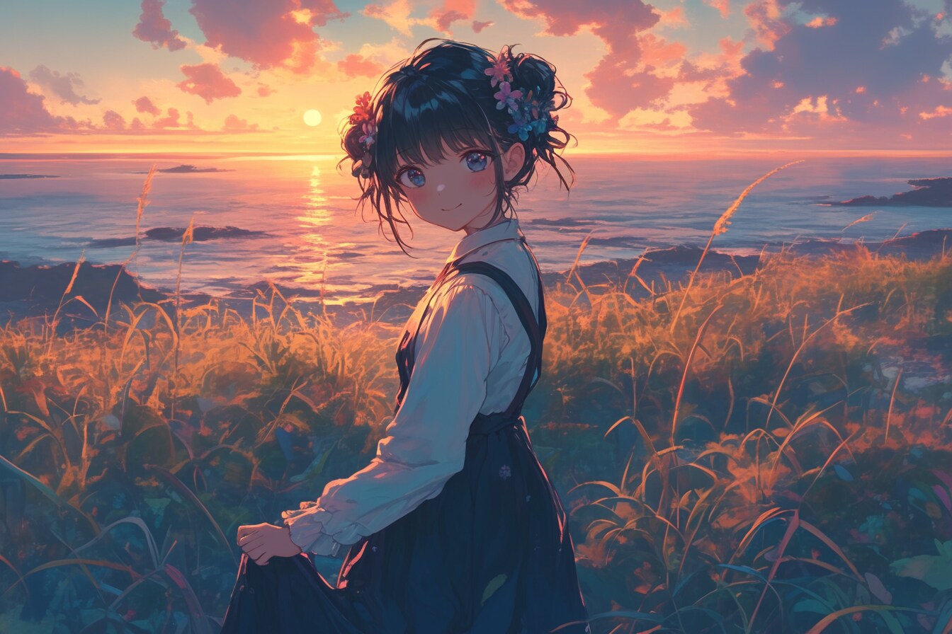 夕暮れのおだんごちゃん🍡✨24 | の人気AIイラスト・グラビア