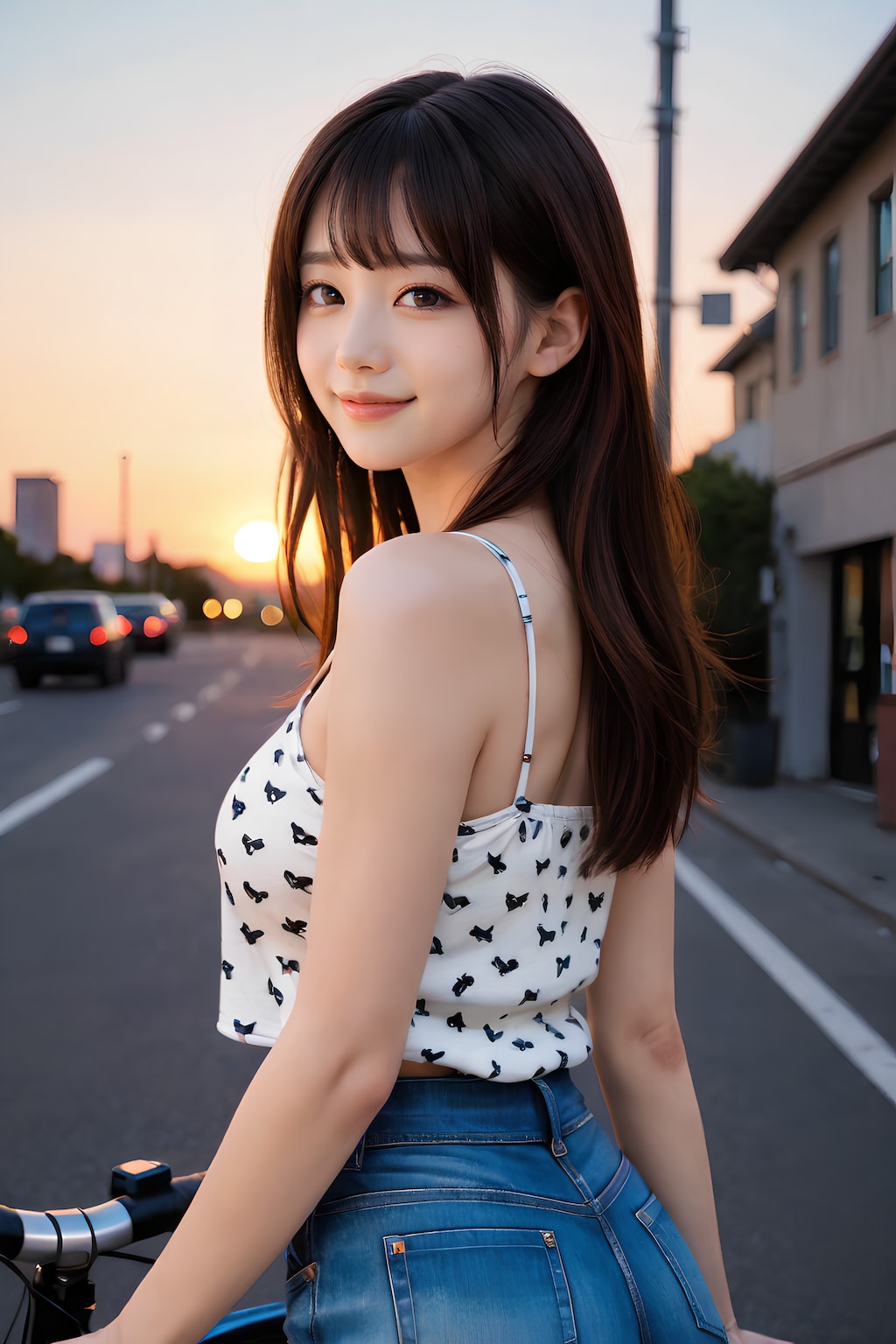 夕暮れサイクリング
