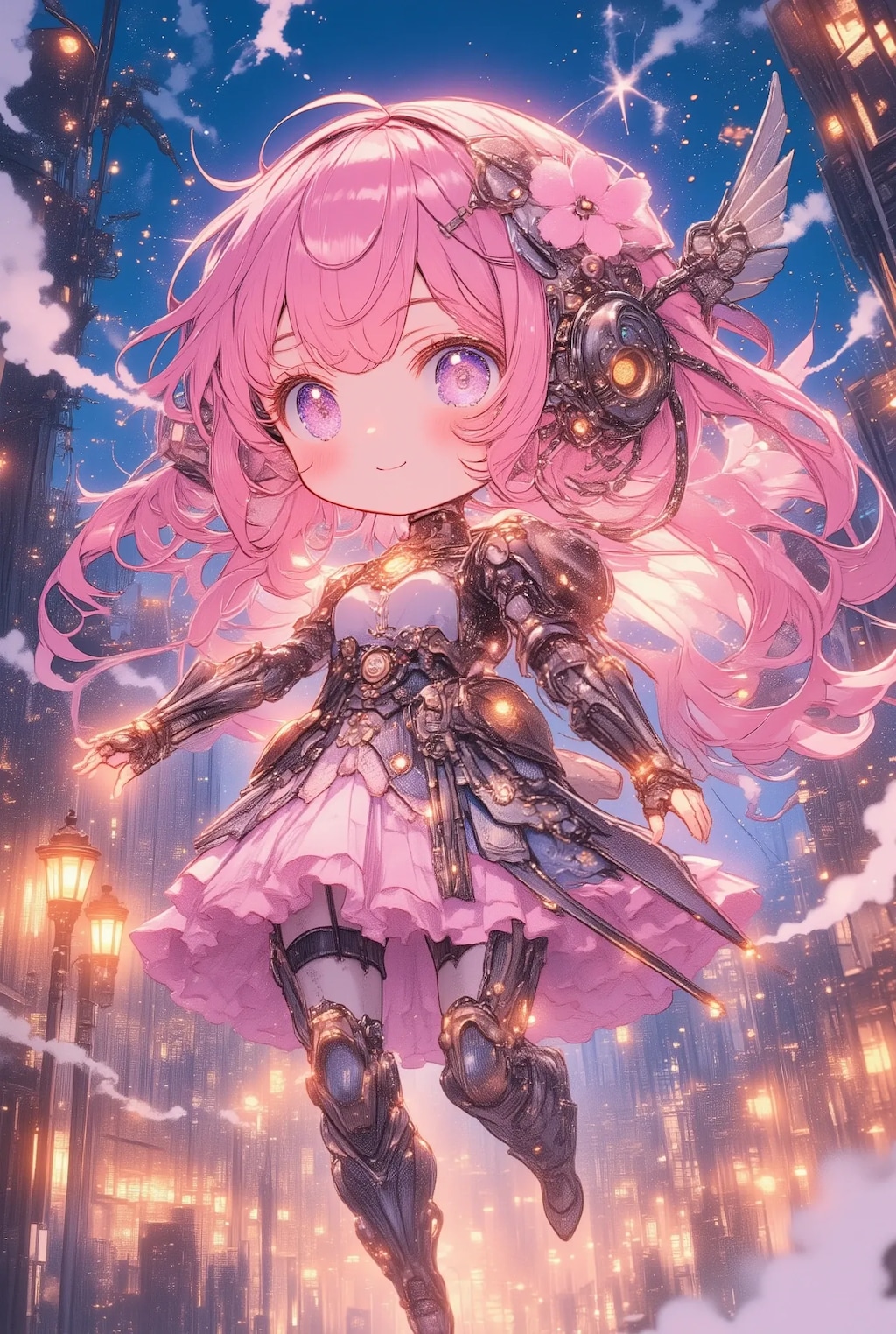 ピンクな機械天使ちゃん